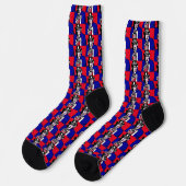 Uncle Sam Patriotic Socken (Linkes Detail)