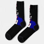 Uncle Sam Patriotic Socken (Linkes Detail)