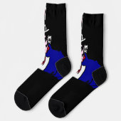 Uncle Sam Patriotic Socken (Linkes Detail)