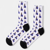 Uncle Sam Patriotic Socken (Linkes Detail)