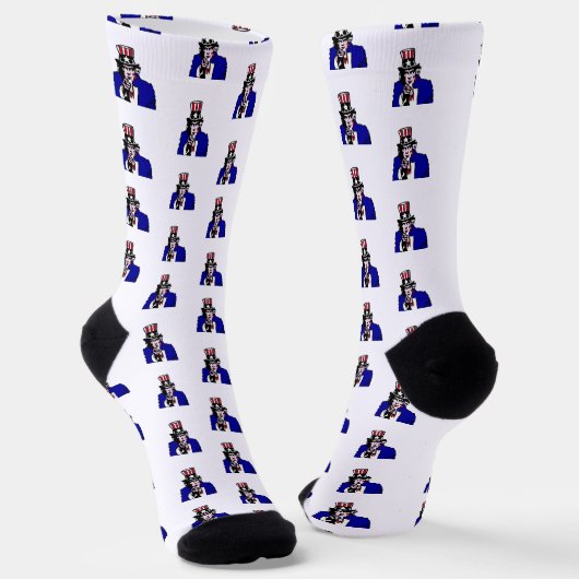 Uncle Sam Patriotic Socken (Gewinkelt)