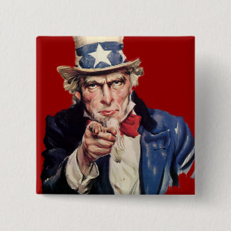 Uncle Sam Patriotische ABSTIMMUNG Entwürfe Button