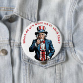 Uncle Sam Personalize Button (Beispiel)