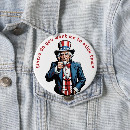 Uncle Sam Personalize Button (Beispiel)
