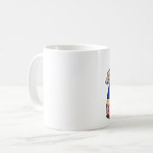 Uncle Sam Pinkelnd auf Obama Kaffeetasse (Vorderseite Links)