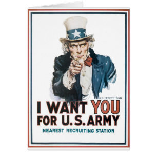 Uncle Sam Plakat, Amerika. Ich will Sie für…