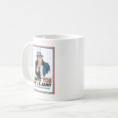Uncle Sam Plakat, Amerika. Ich will Sie für… Kaffeetasse (Vorderseite Links)