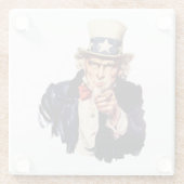 Uncle Sam pointet seinen Finger Glasuntersetzer (Rückseite)