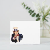Uncle Sam pointet seinen Finger Postkarte (Stehend Vorderseite)