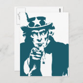 Uncle Sam Postcard Postkarte (Vorne/Hinten)