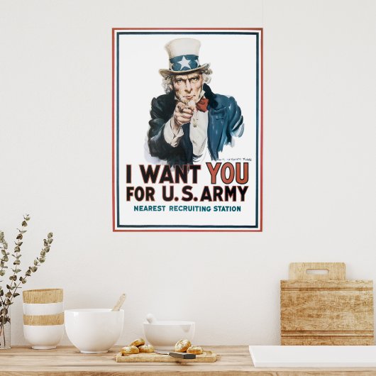 Uncle Sam Poster (Küche)