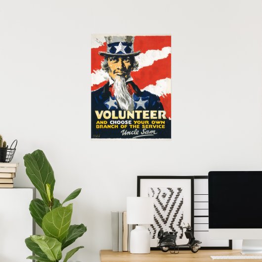 Uncle Sam Poster (Heimbüro)