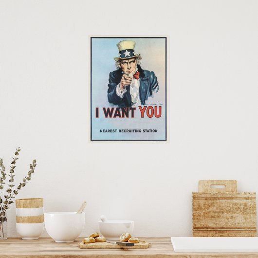 Uncle Sam Poster (Küche)
