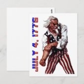 Uncle Sam Postkarte (Vorne/Hinten)