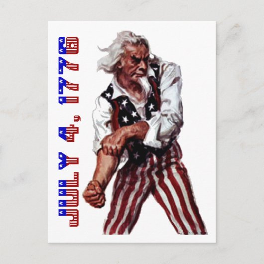 Uncle Sam Postkarte (Vorderseite)