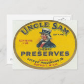 Uncle Sam Postkarte (Vorne/Hinten)