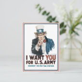 Uncle Sam Postkarte (Stehend Vorderseite)