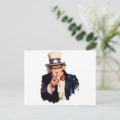 Uncle Sam Postkarte (Stehend Vorderseite)