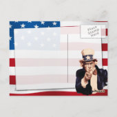 Uncle Sam Postkarte (Rückseite)