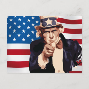 Uncle Sam Postkarte