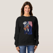 Uncle Sam Praying Us American Patriotic Culture 4t Sweatshirt (Vorne ganz)