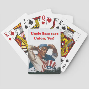 Uncle Sam ProGewerkschafts-Fahrrad-Spielkarten Spielkarten