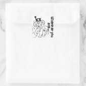 Uncle Sam Quadratischer Aufkleber (Tasche)