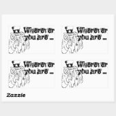 Uncle Sam Rechteckiger Aufkleber (Blatt)