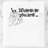 Uncle Sam Rechteckiger Aufkleber (Tasche)