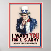 Uncle Sam Recruiting Poster (Vorne)