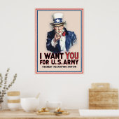 Uncle Sam Recruiting Poster (Küche)