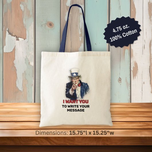 Uncle Sam Recruiting Tragetasche
