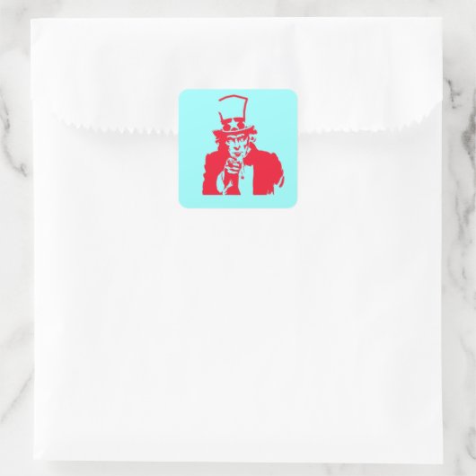 Uncle Sam (Red) on Stickers (Tasche)