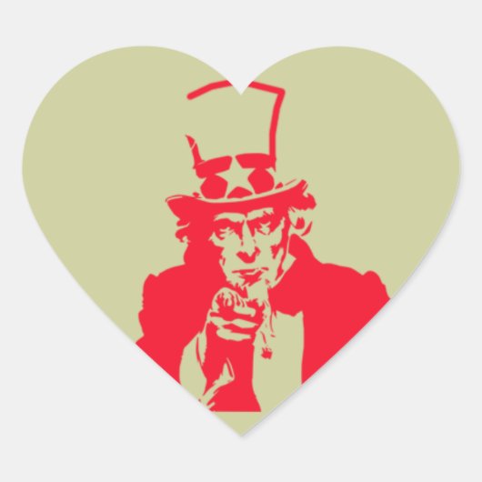 Uncle Sam (Red) on Stickers (Vorderseite)