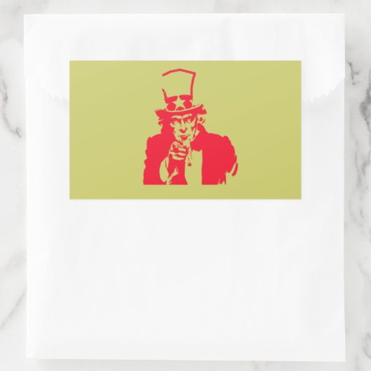 Uncle Sam (Red) on Stickers (Tasche)