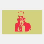 Uncle Sam (Red) on Stickers (Vorderseite)
