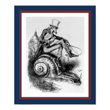 Uncle Sam Riding der Schnecke des Kongresses