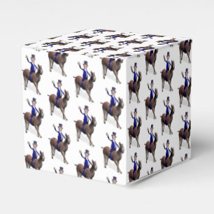 Uncle Sam Riding on Donkey Geschenkschachtel