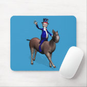 Uncle Sam Riding on Donkey Mousepad (Mit Mouse)