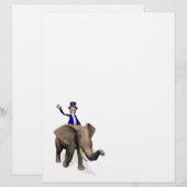 Uncle Sam Riding on Elephant (Vorne/Hinten)