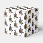 Uncle Sam Riding on Elephant Geschenkschachtel (Rückseite)
