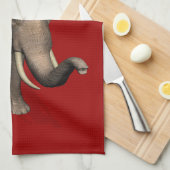 Uncle Sam Riding on Elephant Handtuch (Viertel Falte)