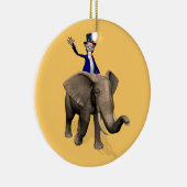 Uncle Sam Riding on Elephant Keramikornament (Rechts)