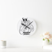 Uncle Sam Round Clock Runde Wanduhr (Zuhause)