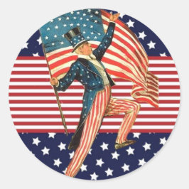 Uncle Sam Runder Aufkleber