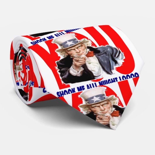 Uncle Sam Rüttelte mich Krawatte (Gerollt)
