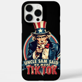 Uncle Sam sagte "No more TikTok" iPhone 16 Pro Max Hülle