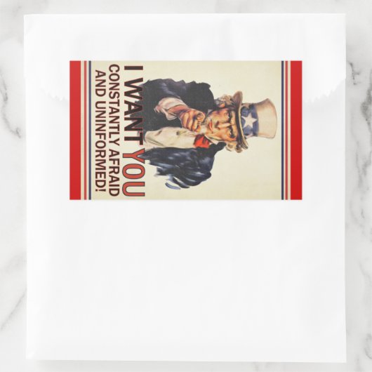Uncle Sam Satire Sticker Set (Tasche)
