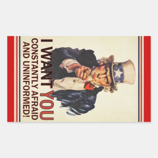 Uncle Sam Satire Sticker Set (Vorderseite)
