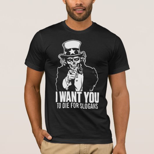 Uncle Sam Schädel-Shirt T-Shirt (Vorderseite)